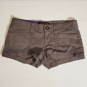 Volcom Dark Gray Four Pocket Shorts Size:0